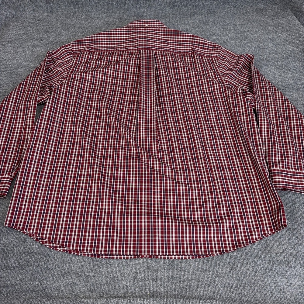 Duluth Trading Co Shirt Men 3XL Red Plaid Long Sleeve Button Up Pocket NEW - Picture 7 of 8